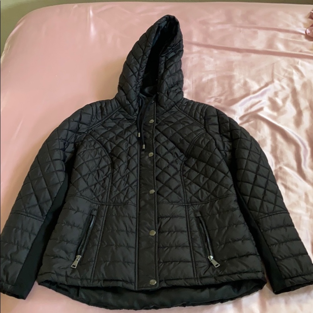 Black puffer jacket